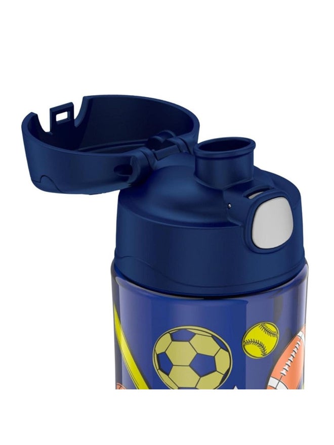 THERMOS Kids Funtainer Plastic All Sports Bottle - Blue - 470ml - Image 3