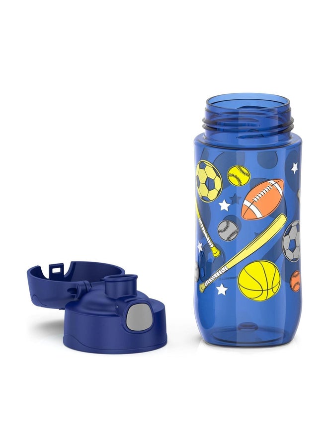 THERMOS Kids Funtainer Plastic All Sports Bottle - Blue - 470ml - Image 2