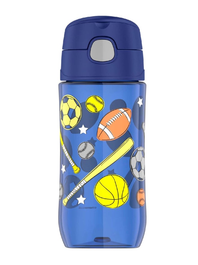 THERMOS Kids Funtainer Plastic All Sports Bottle - Blue - 470ml - Image 1
