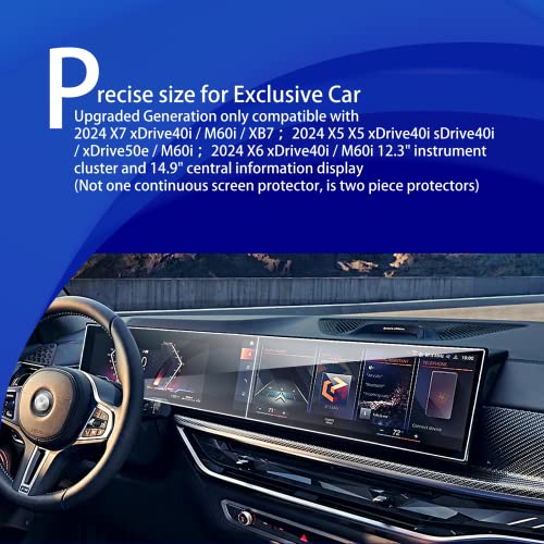 XXCIWP Tempered Glass 2025 2026 BMW X5 X6 M60i 2025 X3 Bmw Screen Protector for 2024-2026 BMW X5 X6 X7 xDrive40i,Idrive 8 Touch Screen 2024 BMW X7 M60i Accessories - Image 2