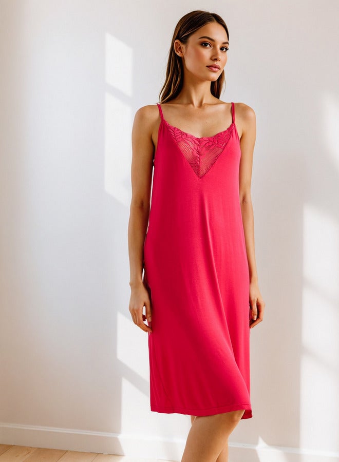 سبلاش فيڤ فستان نوم دانتيل بأشرطة قابلة للتعديل - Image 1