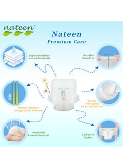 nateen Nateen Premium Baby Pants Diapers,Size 5 (12-17kg),X-Large Baby Pull Ups,20 Count Diaper Pants,Super Absorbent,Ultra Thin Baby Diapers Pants.  - Image 4
