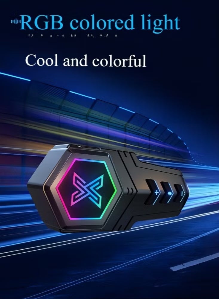 سماعات خوذة دراجات نارية - ميكروفون مزدوج بإلغاء الضوضاء، بأضواء RGB مبهرة وباس قوي ومقاومة الماء IPX6، متوافقة مع جميع الخوذ - Image 3