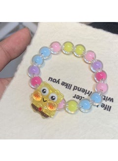 Cartoon Bracelet Kids Colorful Bead Jewelry C-78 spongebob squarepants