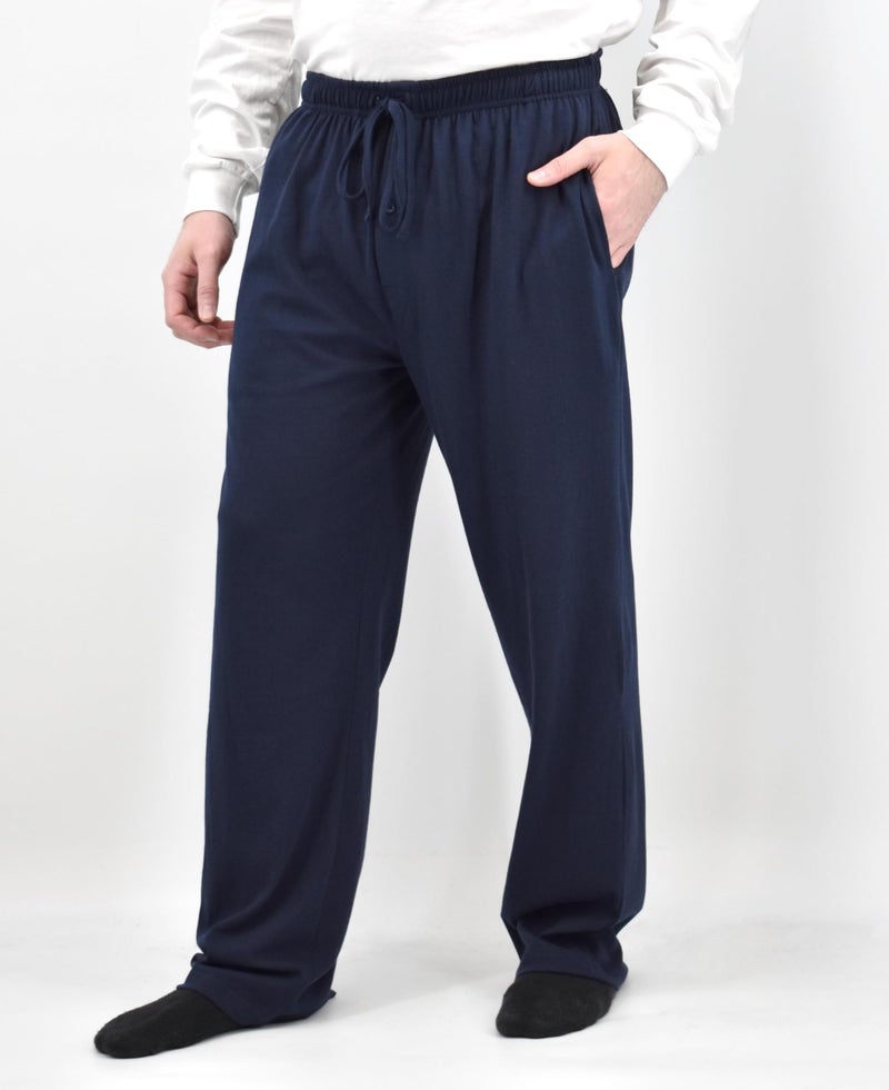 Andrew Scott Men's Cotton Lounge Pants | Multi Packs & Colors | Soft & Light Drawstring Yoga & Sleep PJ Bottoms - Image 2