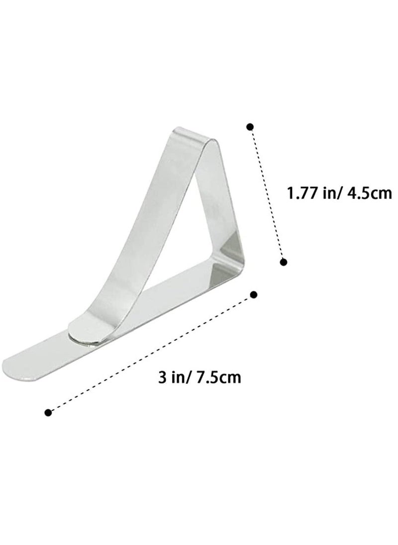 Tablecloth Clips, 30 Packs Table Clips for Tablecloths Tablecloth Holder Picnic Table Clips Flexible Stainless Steel Table Cloth Cover Clamps Table Cloth Holders Ideal for Picnics Wedding - Image 4