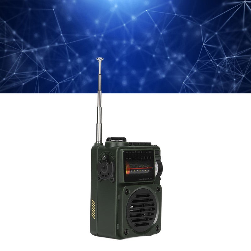 Portable Bluetooth Radio: 3W 1000mAh Lithium Battery - Loud 120+ Decibels Full Band Radio with NOAA Reception for Elderly Users Travel Outdoor Use - Image 5
