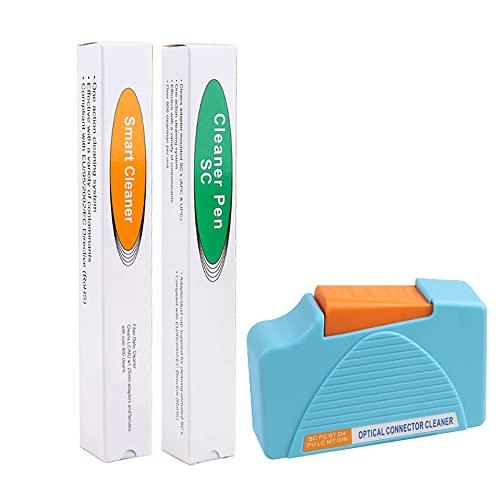 Duogalia Fiber Cleaner Optical Tools Kit Includes 2.5mm Cleaning Pen for SC/ST/FC Connector, Cleaing Pen for 1.25 mm LC/MU Connector and Cleaning Box for FC & SC & LC End Faces - Image 1