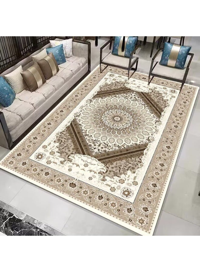 SMART HOME Ceramic carpets, excellent velvet rug, padded and soft to the touch, with beautiful 3D patterns made of high-quality materials, nano seating mattress, size 3X4 meters - Image 1