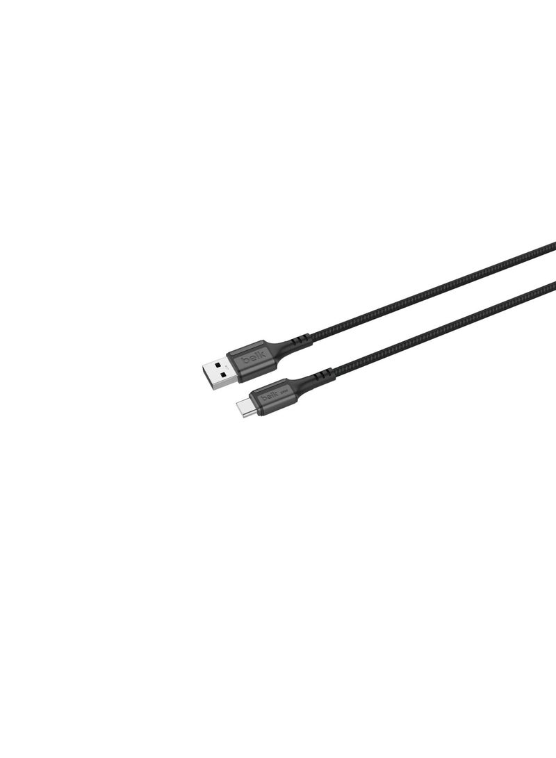 بيلك كابل شحن Type-C إلى Type-USB-A بقوة 18 واط بطول 3 متر– شحن متين وسريع - Image 4
