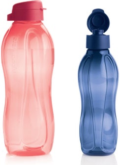 Tupperware Eco Bottle 1.5 Liter Pink and 1 Liter Dark Blue 