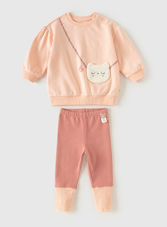 Dave & Bella Cute Cat Top and Pants Set - Image 3