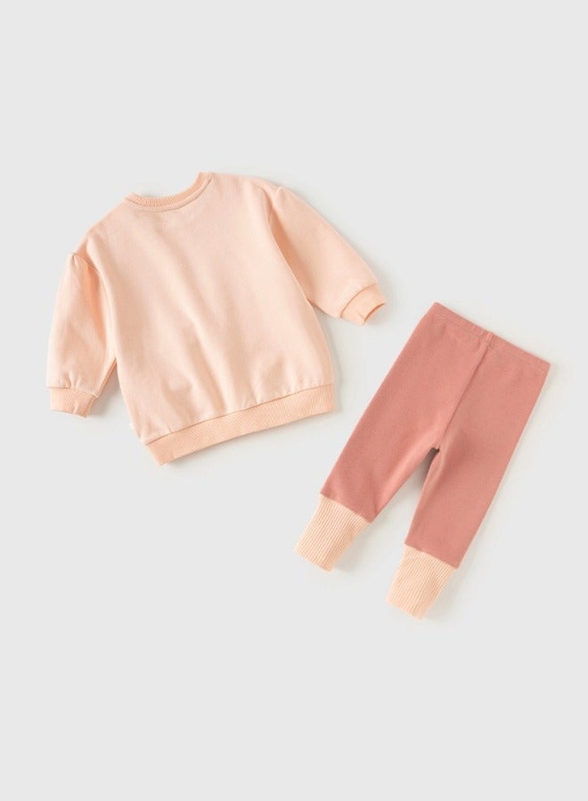 Dave & Bella Cute Cat Top and Pants Set - Image 5