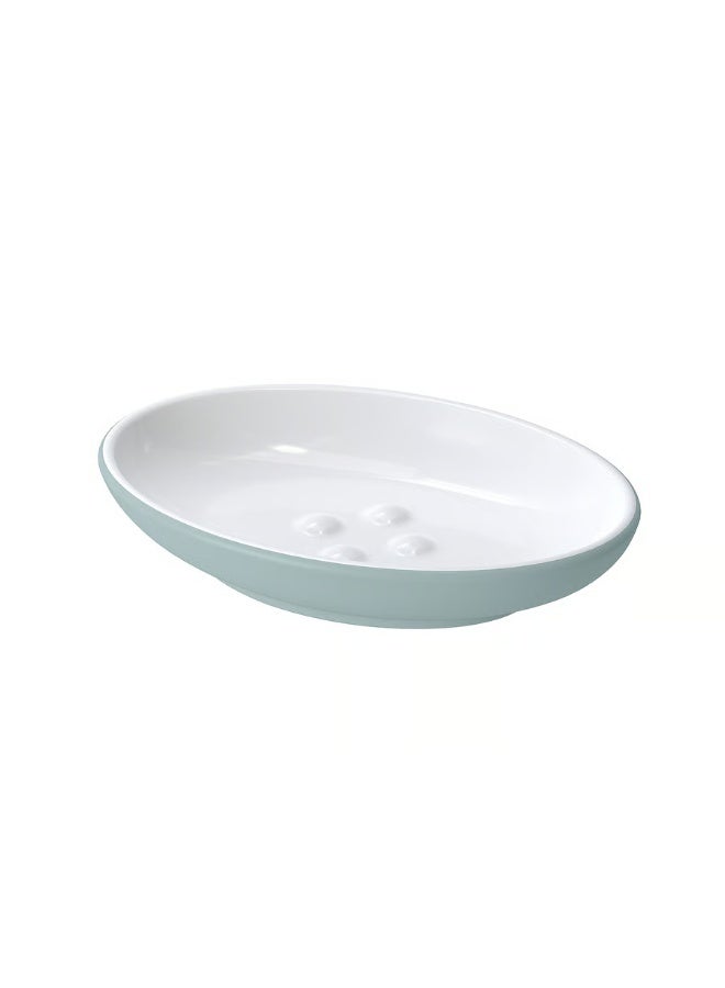 Soap Dish Light Grey Turquoise - Image 1