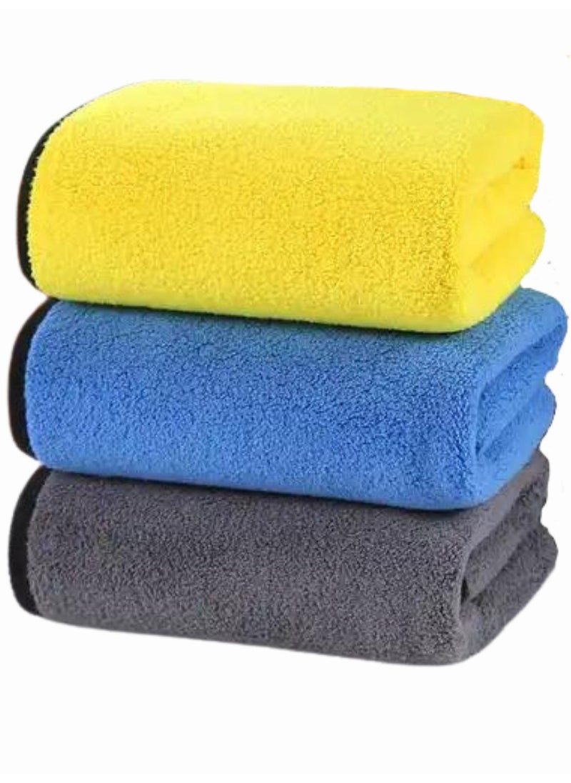 MOTRK MOTRK Microfiber Towels for Car Home Kitchen Glass Window Drying Cleaning Cleaning Cleaning Cloth | Kitchen Dish Towel Car Wash Cleaning Rag (Colorful, 30 * 40 300g)  - Image 1