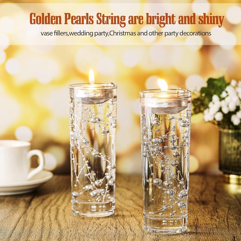 Nuanchu 12 Pack 1.65 Inch Floating Candles or Centerpiece Unscented Wax Burning Water Floating Candle Set for Cylinder Vase Wedding Party Gifts Pool Home Decor(Silver) - Image 5