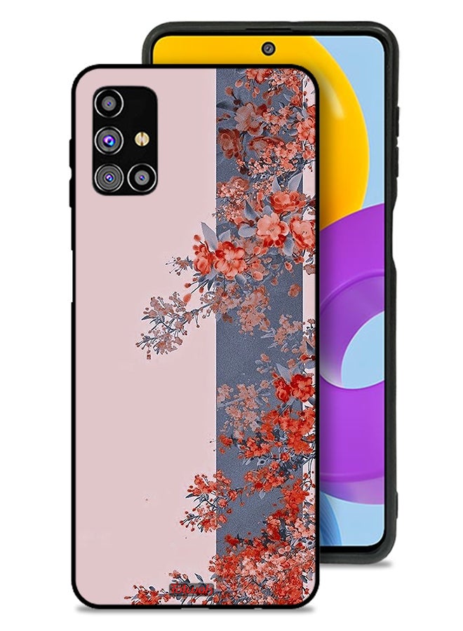 Tolwak Samsung Galaxy M31s Protective Case Cover Tree Leaves And Flowers Art - Image 1