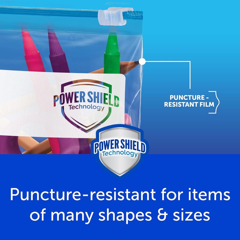 Ziploc Quart Food Storage Freezer Slider Bags Power Shield Technology for More Durability 34 Count - Image 2