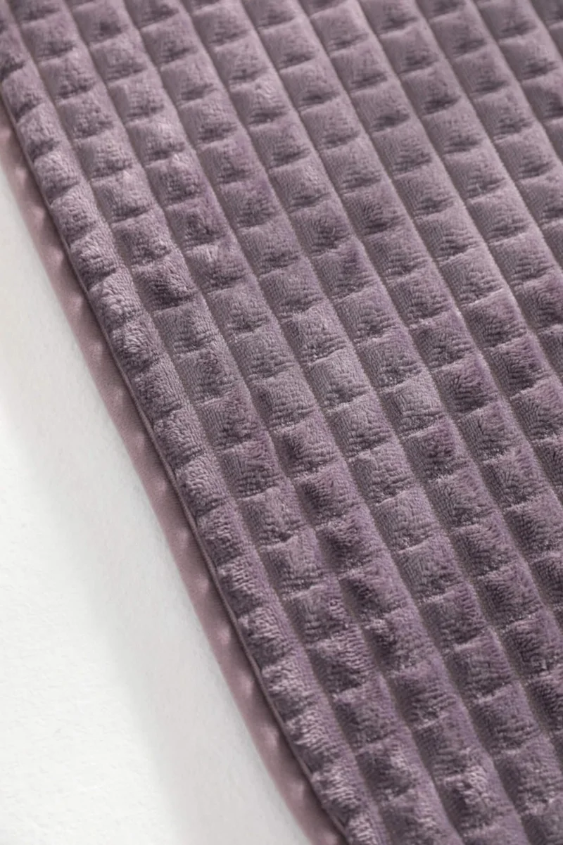 فافورا Pyramid Sponge 2-Piece Bathroom Mat Set - Plum