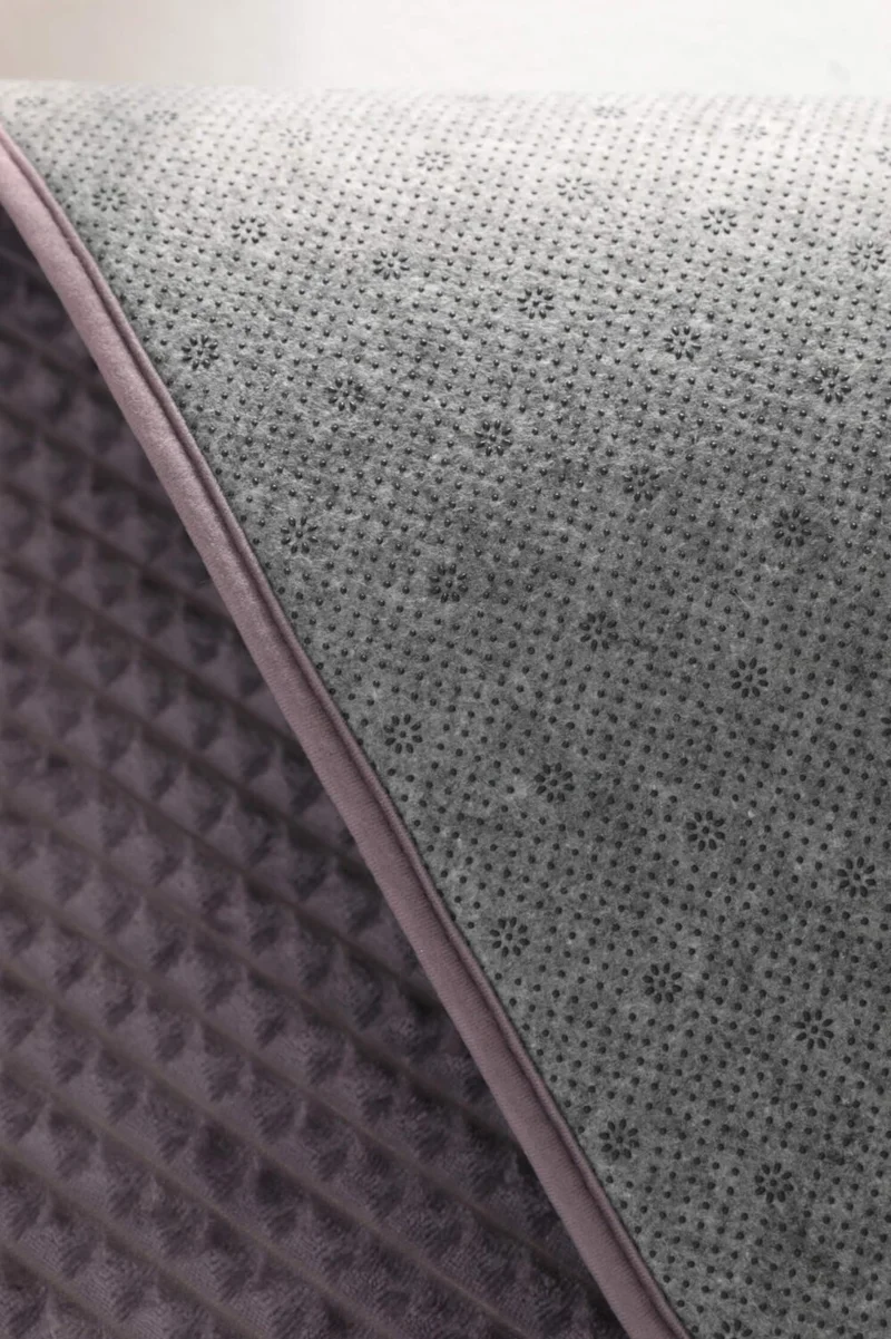 فافورا Pyramid Sponge 2-Piece Bathroom Mat Set - Plum