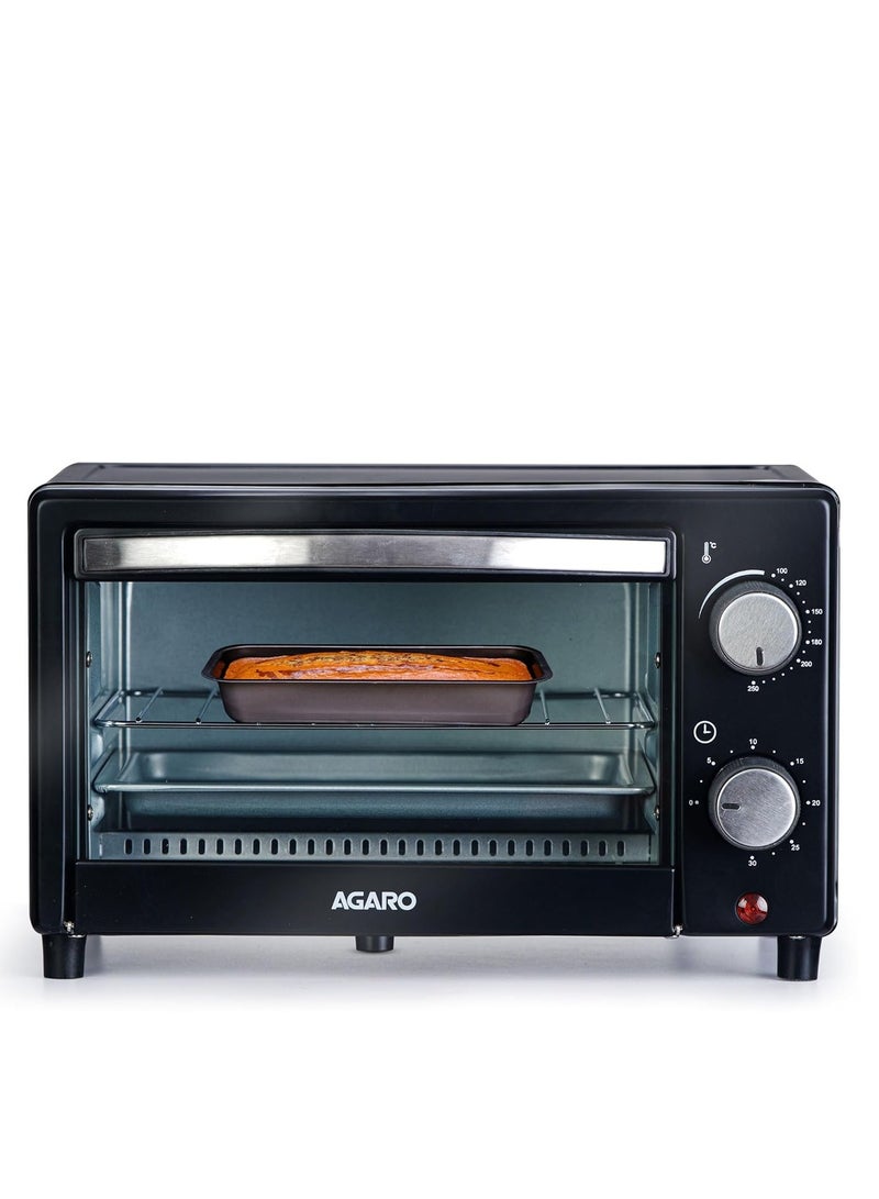 AGARO AGARO Marvel 9L Oven Toaster Griller, Cake Baking, Grilling, Toasting, OTG, 800 Watts, (Black).  - Image 1