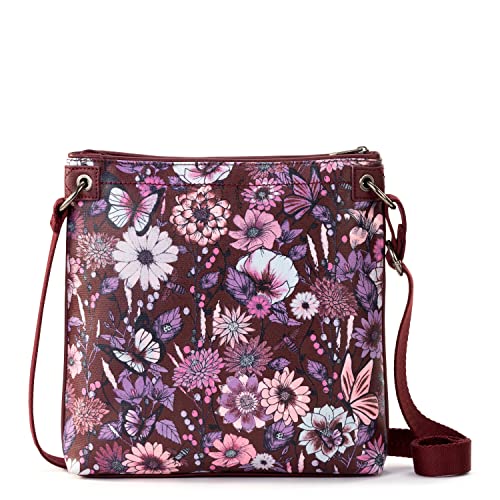 Sakroots Flat Cross Body, Cabernet in Bloom - Image 5