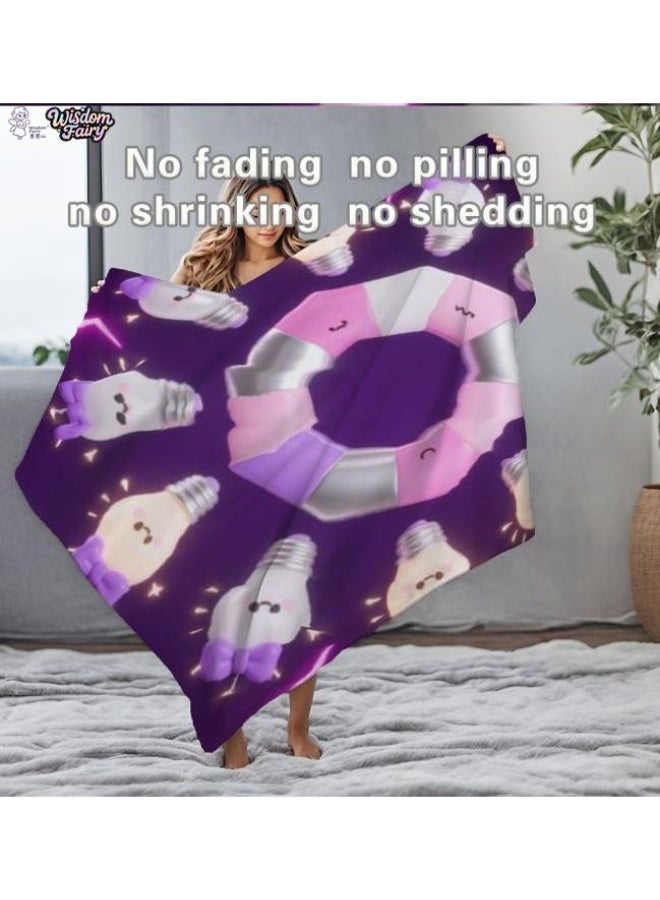 general Wisdom Fairy (latest) flannel thin blanket (warm and comfortable, suitable for sleep, game use, dust and sandproof) 150cm*200cm - 103 - Image 1