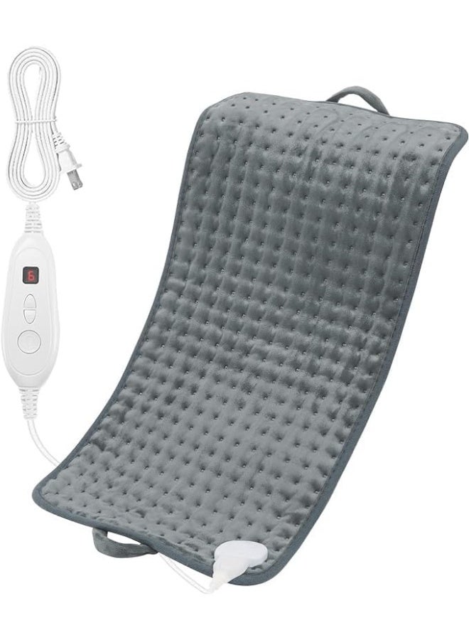 Premium Electric Heating Pad (12"x24") with Ergonomic Handles - Fast-Heating Thermal Wrap for Neck, Shoulders, & Back - Multi-Purpose Muscle Pain Relief - Ultra-Soft & Machine Washable - Image 1