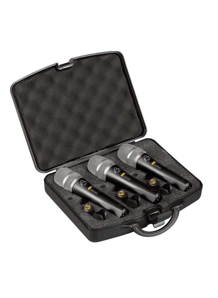 WHARFEDALE ميكروفون ديناميكي متعدد الاستخدامات Wharfedale Pro DM-57 3 حزمة - Image 1