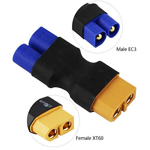 FLY RC 4pcs Male EC3 to Female XT60 Adapter Wireless Connector for RC FPV Drone Car Lipo NiMH Battery Charger ESC - Image 4