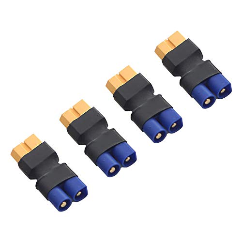 FLY RC 4pcs Male EC3 to Female XT60 Adapter Wireless Connector for RC FPV Drone Car Lipo NiMH Battery Charger ESC - Image 1