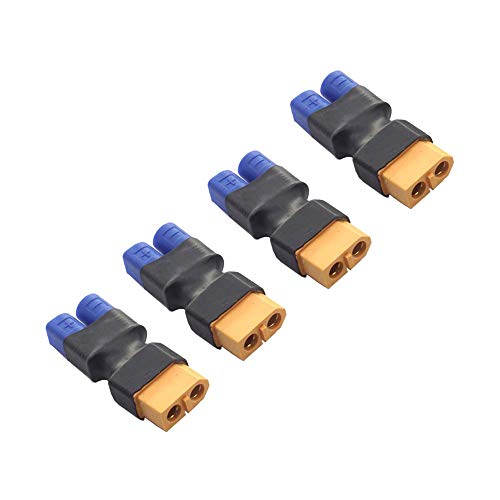 FLY RC 4pcs Male EC3 to Female XT60 Adapter Wireless Connector for RC FPV Drone Car Lipo NiMH Battery Charger ESC - Image 2