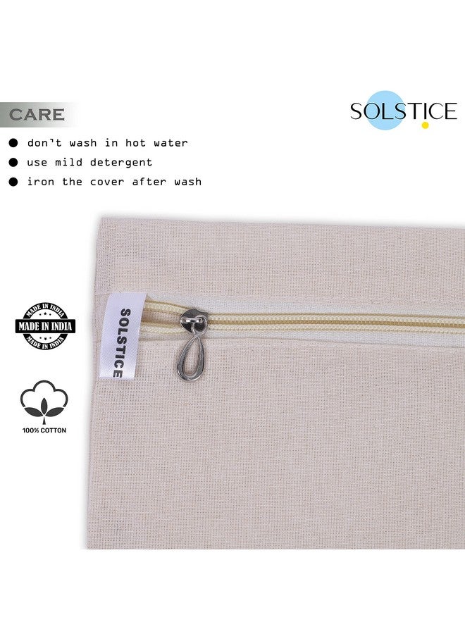 سولستيس أكياس/أغطية الساري القطنية من SOLSTICE للتخزين، مجموعة من 12 قطعة كبيرة الحجم (16 × 14 بوصة) لتنظيم الملابس والحقائب وخزانة الملابس، باللون الأبيض - Image 4