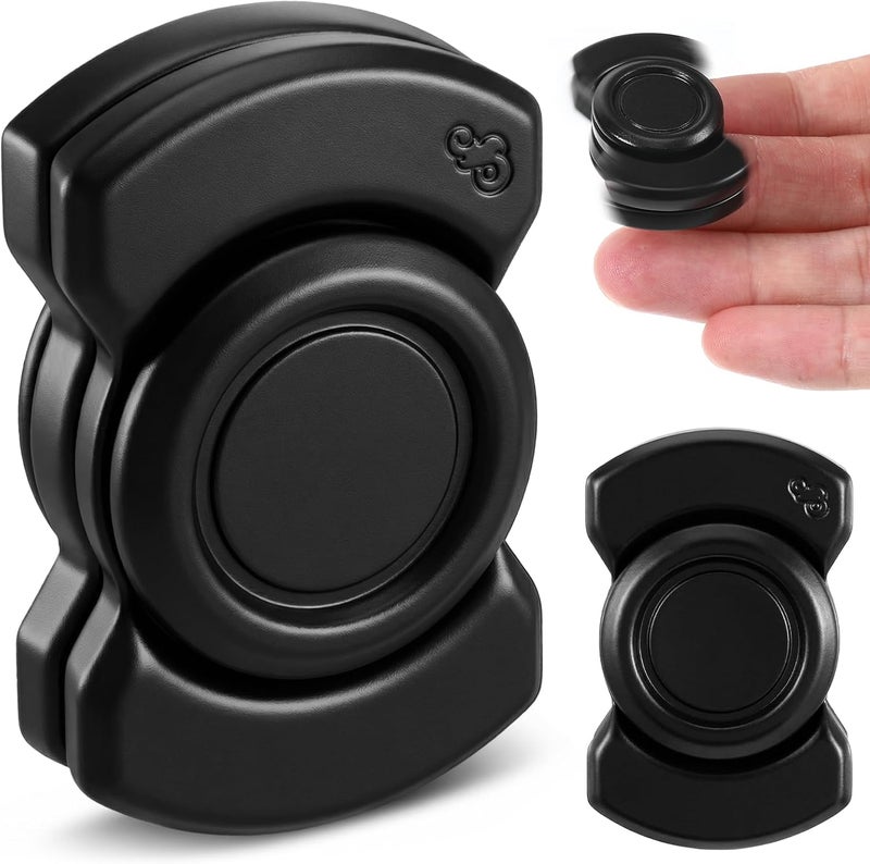 KFHENSOMR 3-in-1 Fidget Toy for Adults, Metal Spinner with Clicker Slider, Silent Stress Relief Hand Toy for Focus, Portable Desk Gadget for Office - Image 1
