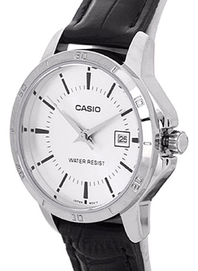 CASIO Women Leather Analog Wrist Watch LTP-V004L-7A - 30 mm - Black - Image 4
