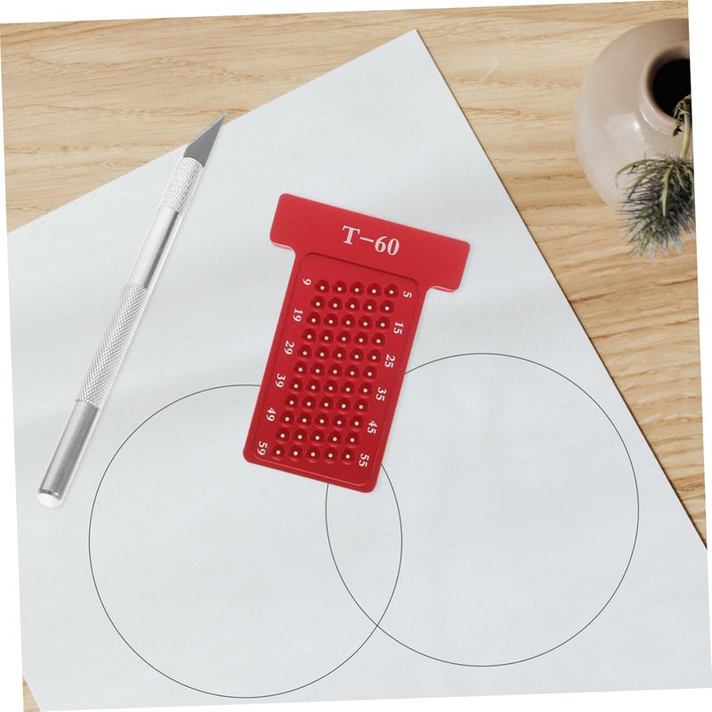 Aluminum Alloy T Type Scriber Precision Ruler For Woodworking Hole Positioning - Image 3