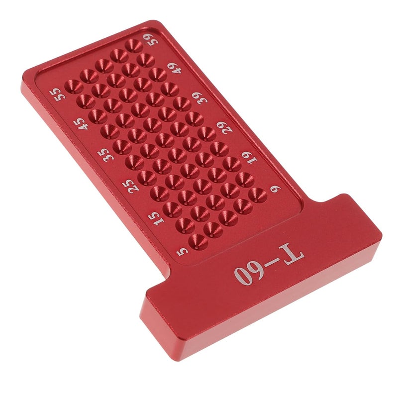 Aluminum Alloy T Type Scriber Precision Ruler For Woodworking Hole Positioning - Image 1