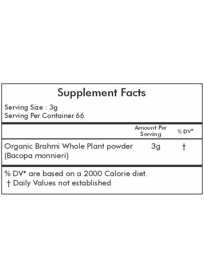 Way2Herbal Organic Brahmi Powder | Bacopa Monnieri (200 Gram Pack of 4) - Image 3