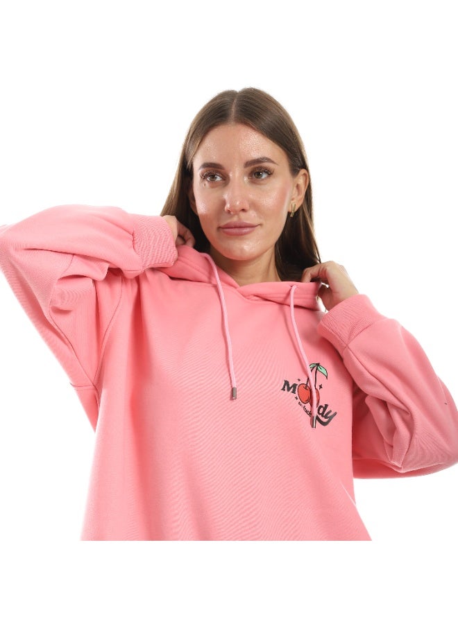Caesar Women's oversized hoodie with printed crisscross back - Image 5