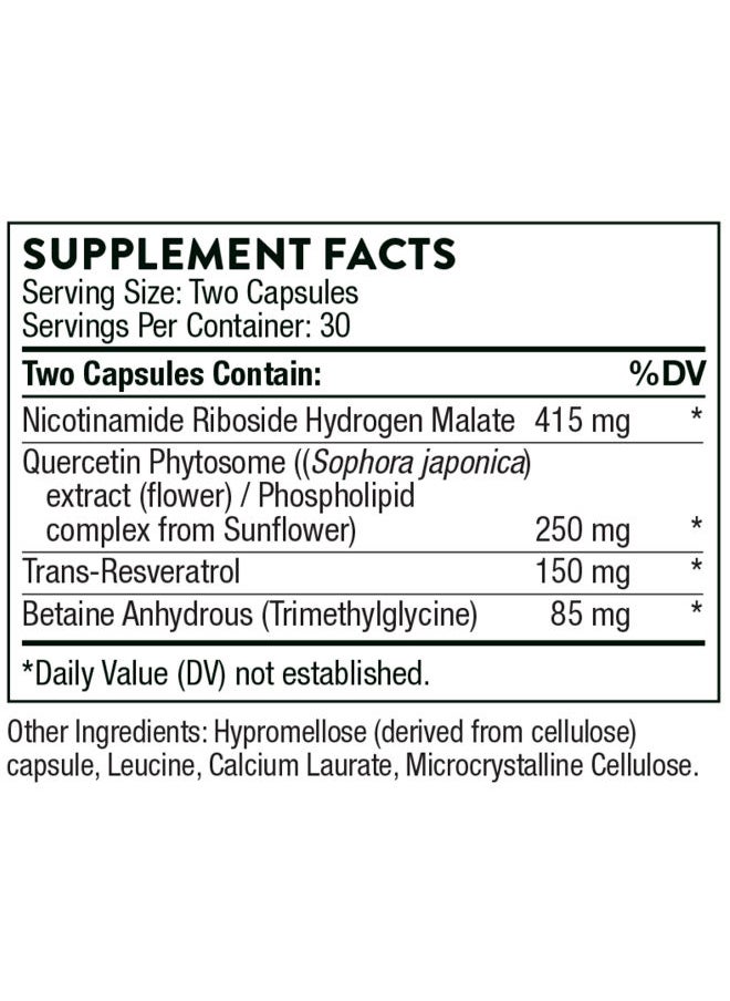 Thorne - ResveraCel Dietary Supplement 60 Capsules - Image 1
