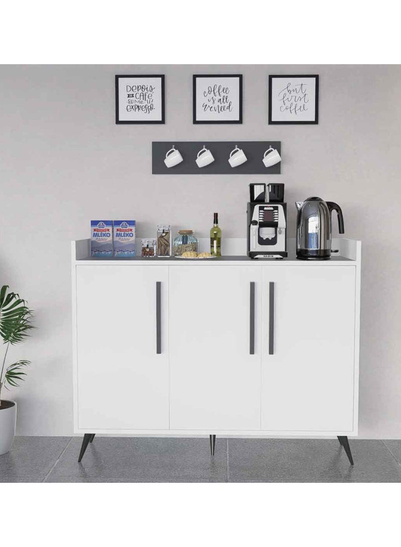 Stylish Home 11-Piece Table Set - White and Grey - SH61 - Image 3