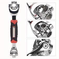 KPS Point Universal Furniture Car Repair Hand Tool 48 in 1 Socket Wrench Works with Spline Bolts 360 Degree 6 Handles up to 135kg of Pressure Fixed - Image 4