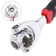 KPS Point Universal Furniture Car Repair Hand Tool 48 in 1 Socket Wrench Works with Spline Bolts 360 Degree 6 Handles up to 135kg of Pressure Fixed - Image 5