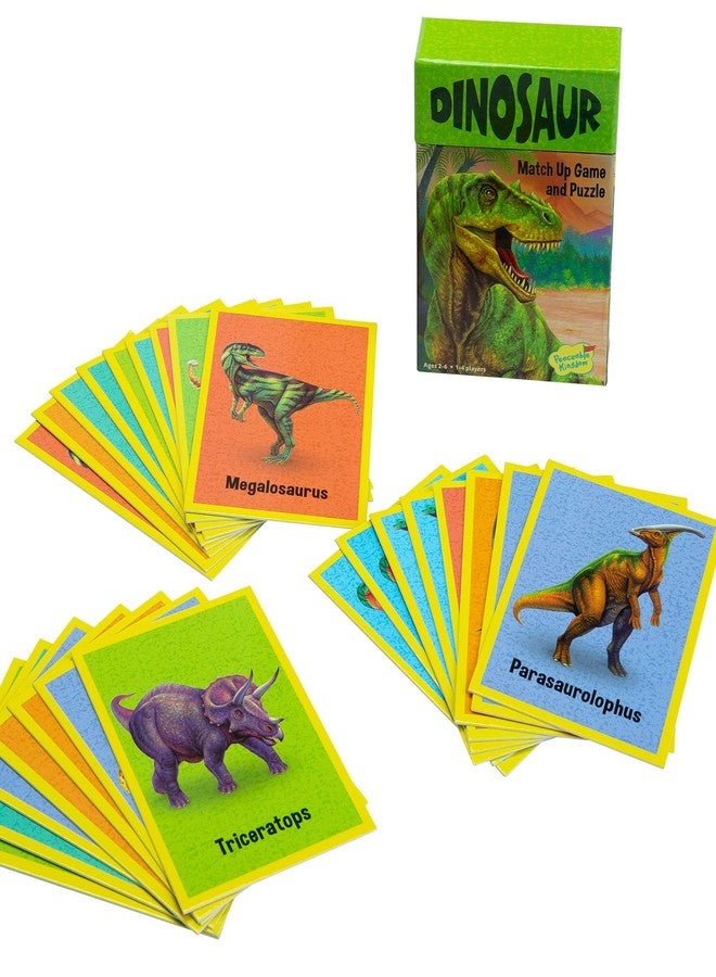 Peaceable Kingdom Floor Puzzle and Matching Game 2 in 1 Educational Activity for Kids 2 Years and Up - Dinosaur - Image 2