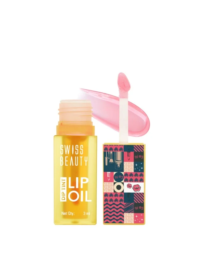 Swiss Beauty Swiss Beauty Dip Tint Lip Oil | Colour-Changing Lip Oil | Glossy Finish | Long-Lasting Moisturisation | Enriched with Vitamin E | Shade-04 Kiwi, 3ml