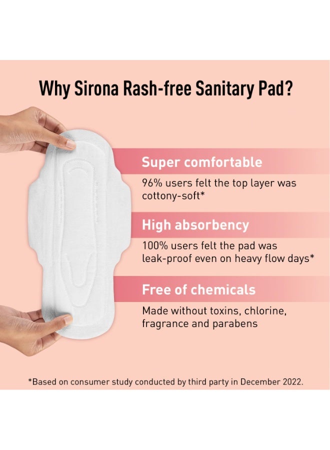 سيرونا فوط Sirona Max الصحية للنساء | مقاس XL Plus (عبوة تحتوي على 30 فوطة) | حماية تامة من الطفح الجلدي وخالية من المواد السامة | فوط قطنية عضوية | حماية كاملة من التسرب، مريحة وعالية الامتصاص - Image 3