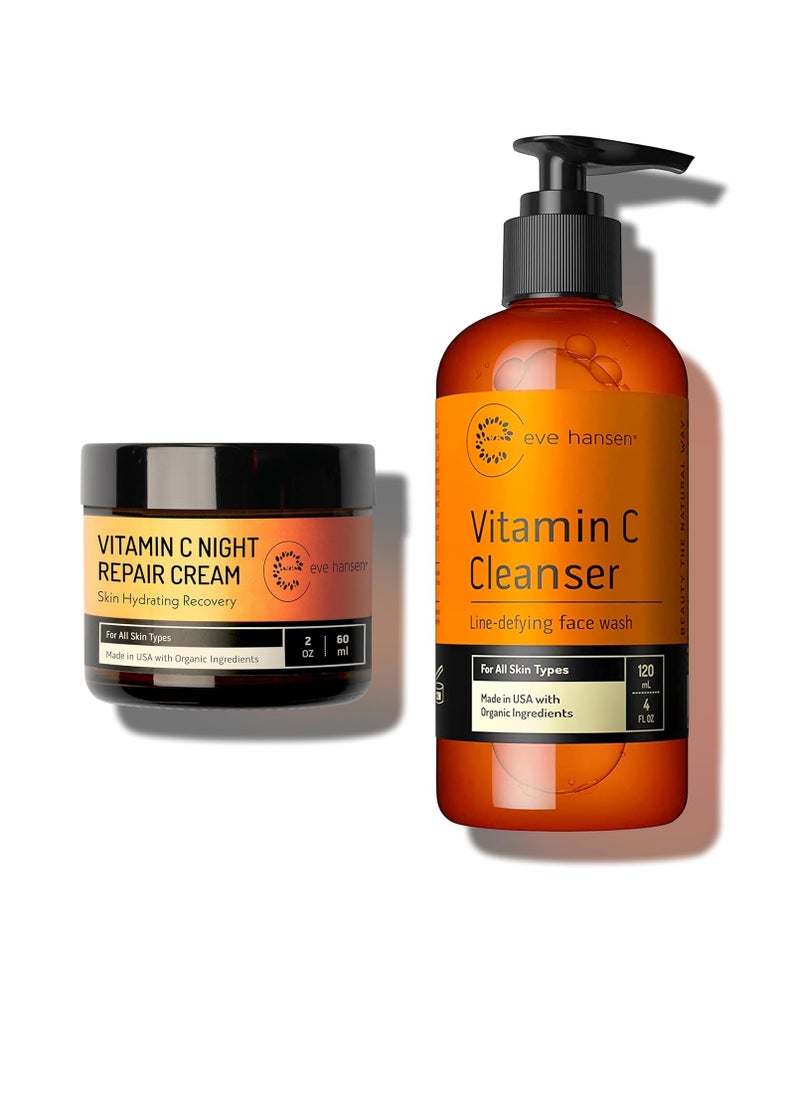 Eve Hansen Vitamin C Cleanser 4 oz & Vitamin C Night Cream 2 oz - Radiant Skin Bundle - pzsku/Z96D2A91F6793F70C2F68Z/45/_/1740740578/3ae37563-1506-47b0-9481-a1621f84f863