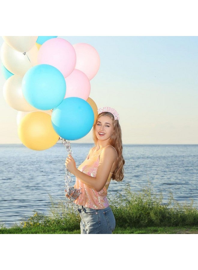 كافتي تاج عيد ميلاد CAVETEE للنساء، عصابة رأس عيد ميلاد للفتيات، عصابة رأس عيد ميلاد للفتيات، تاج عيد ميلاد للنساء البالغات، عصابة رأس عيد ميلادي للفتيات، زينة عيد ميلاد سعيدة (وردي) - Image 3