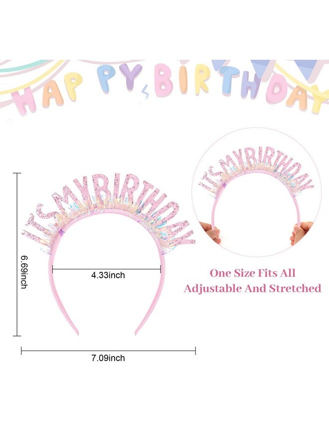 كافتي تاج عيد ميلاد CAVETEE للنساء، عصابة رأس عيد ميلاد للفتيات، عصابة رأس عيد ميلاد للفتيات، تاج عيد ميلاد للنساء البالغات، عصابة رأس عيد ميلادي للفتيات، زينة عيد ميلاد سعيدة (وردي) - Image 4