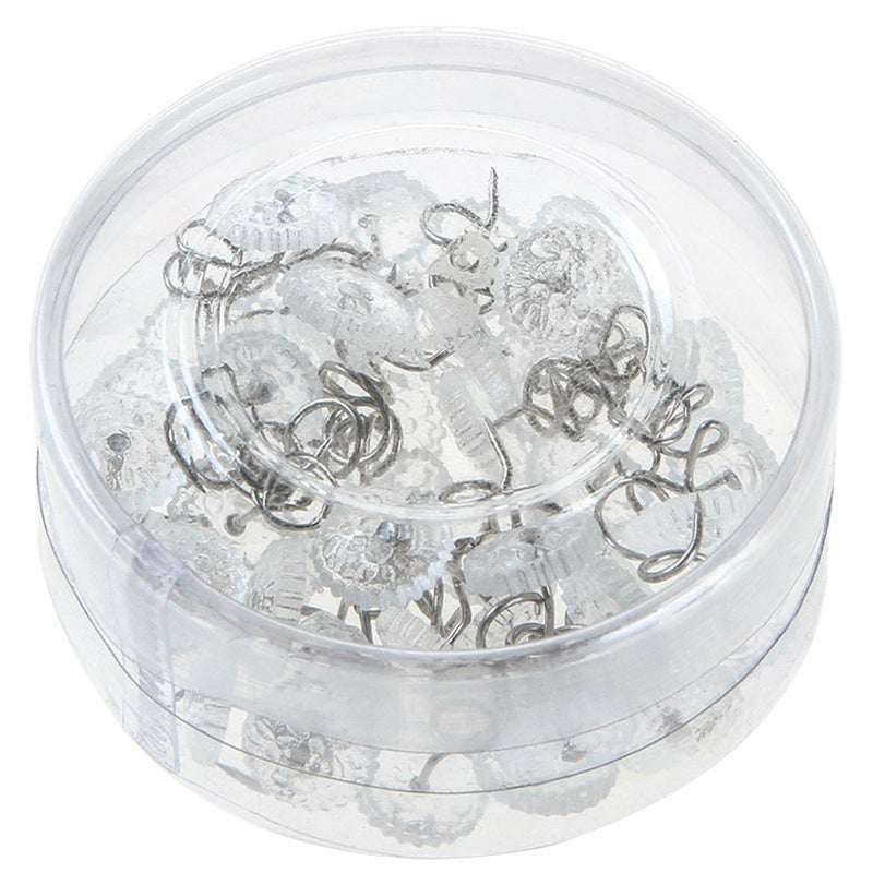 9packs 20pcs/pack Clear Spiral Sheet Fasteners for Sofa Cover or Bedskirts - Image 3